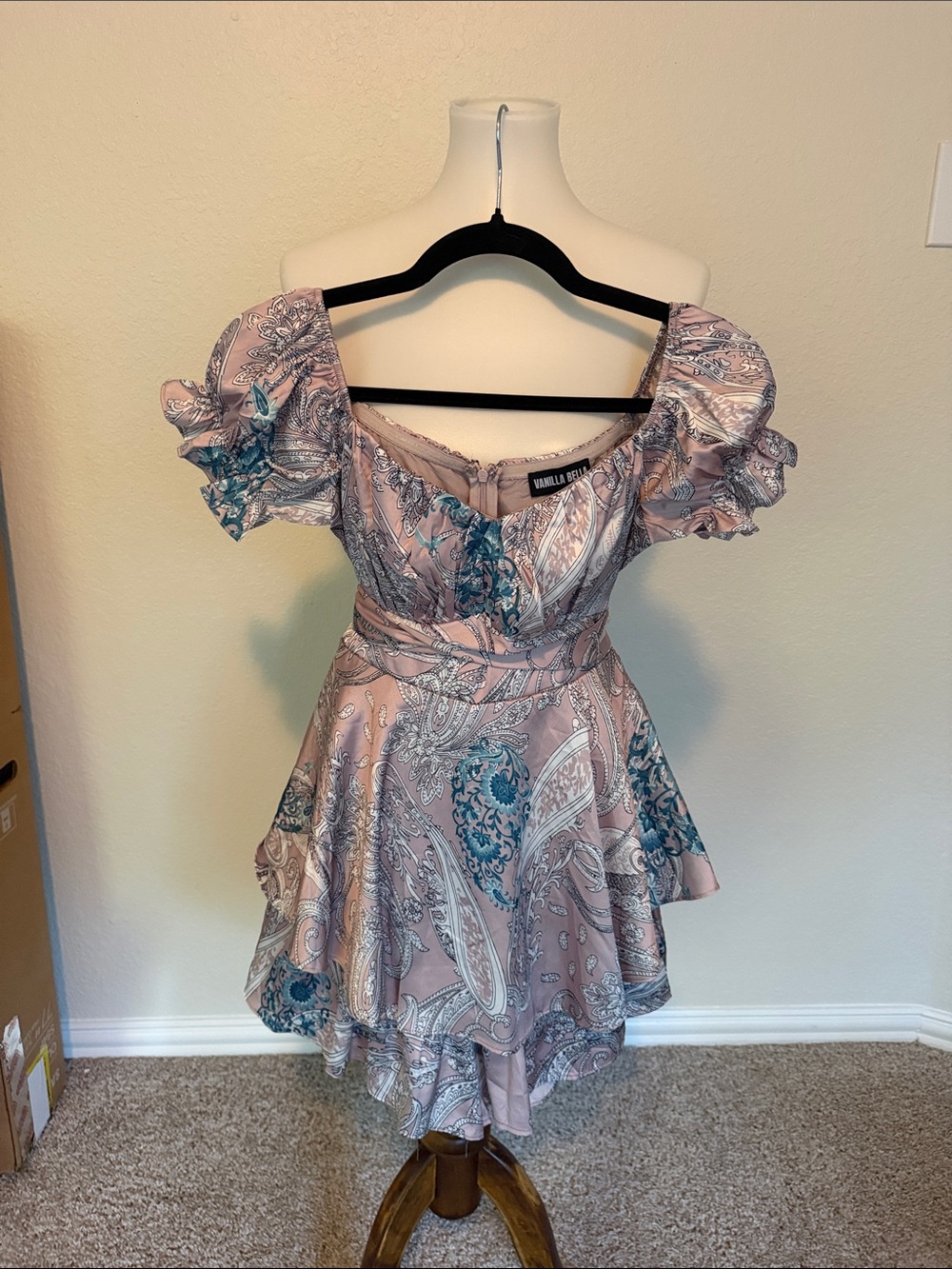 Vanilla Bella Paisley Floral Romper